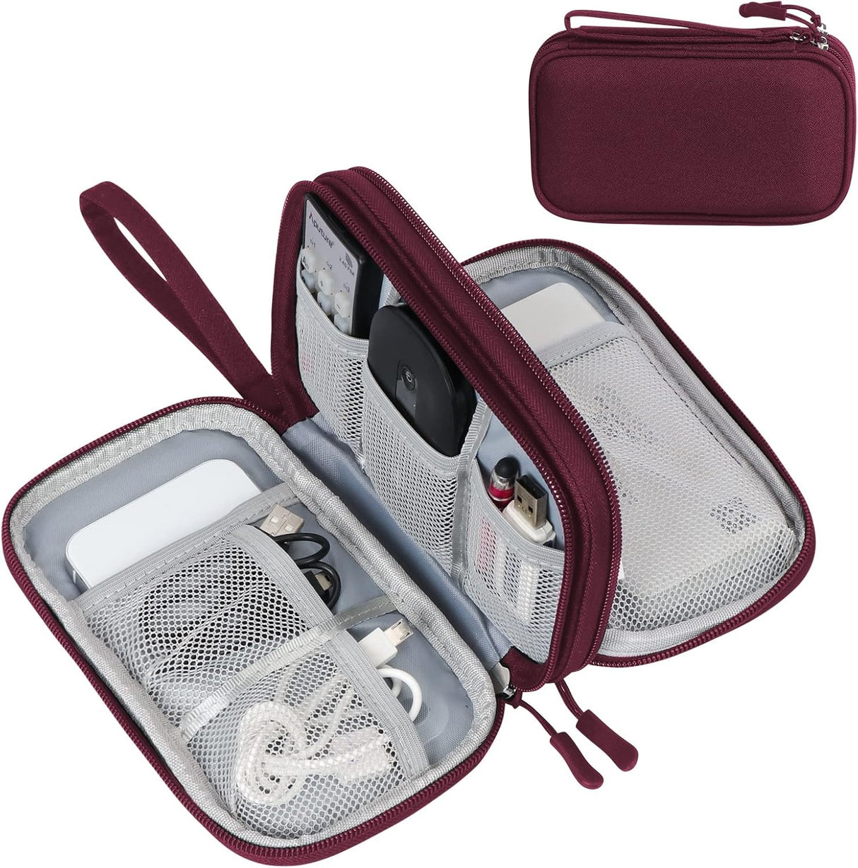 Pochette de rangement pour câbles électroniques 