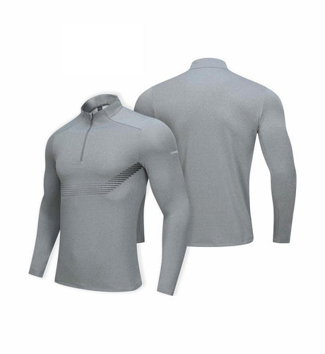 Quarter Zip Long Sleeve Shirt Men Jacket