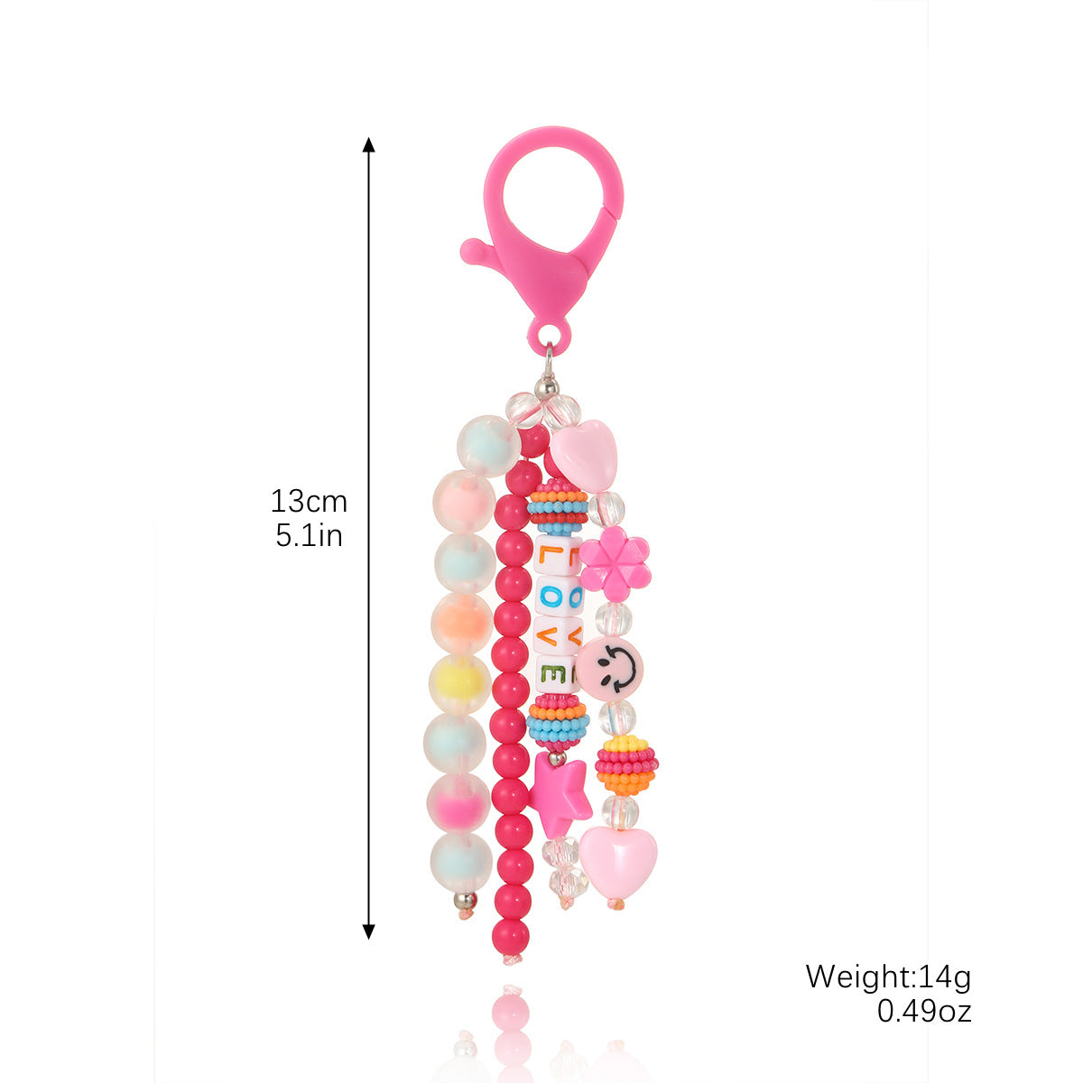 Smiley Face Love Charm Letter Beads Penda