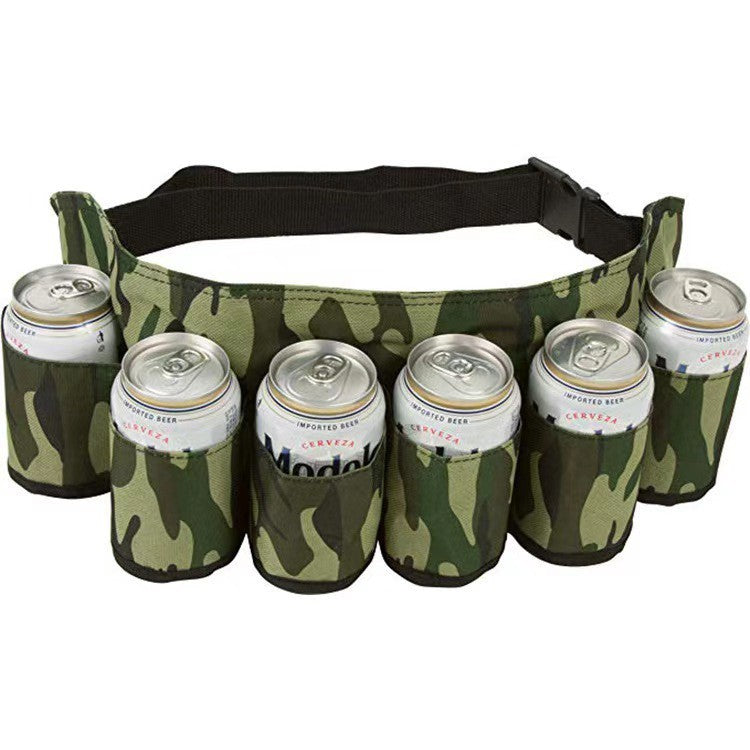 Lot de 6 ceintures porte-canettes 