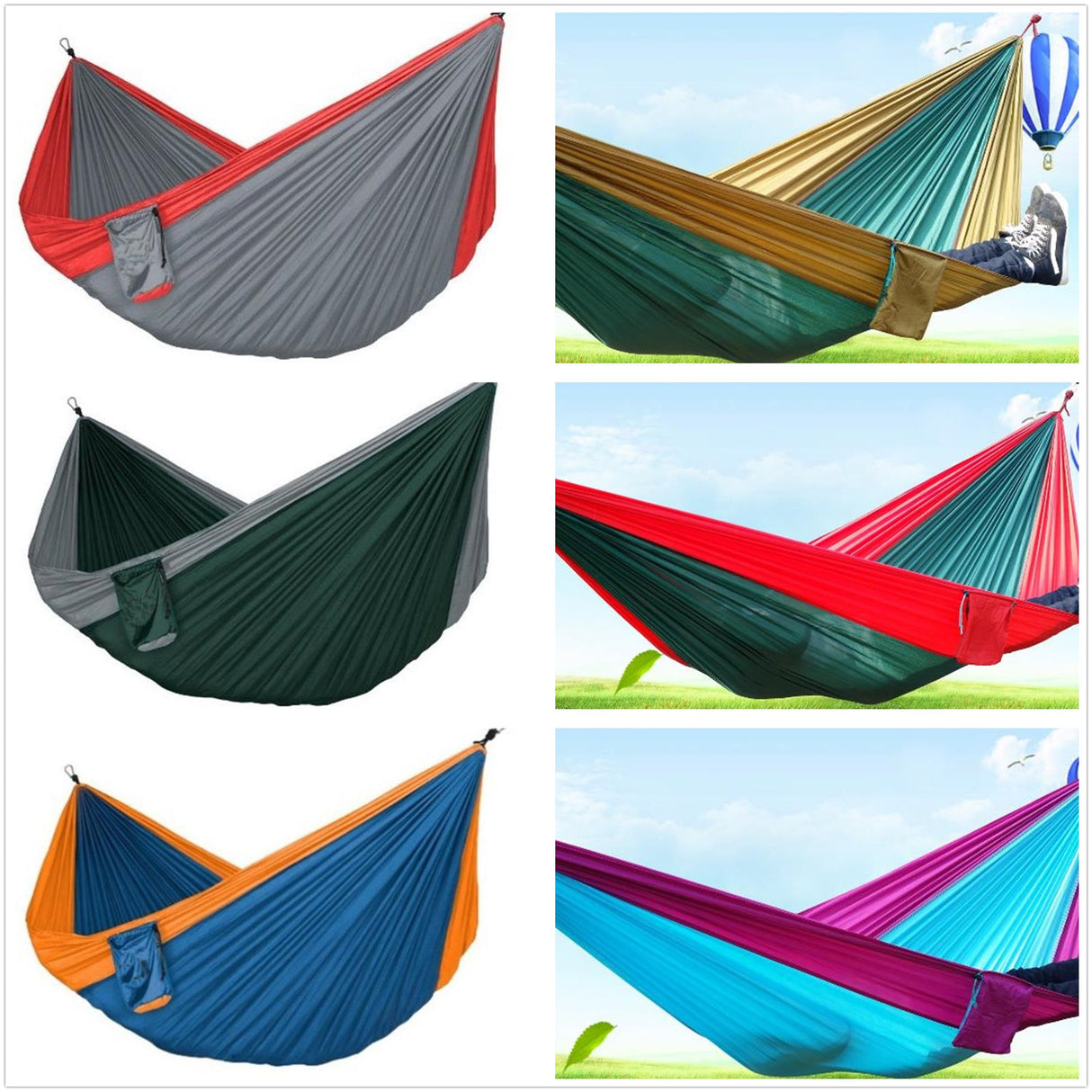 Hamac d'extérieur portable pour 2 personnes 