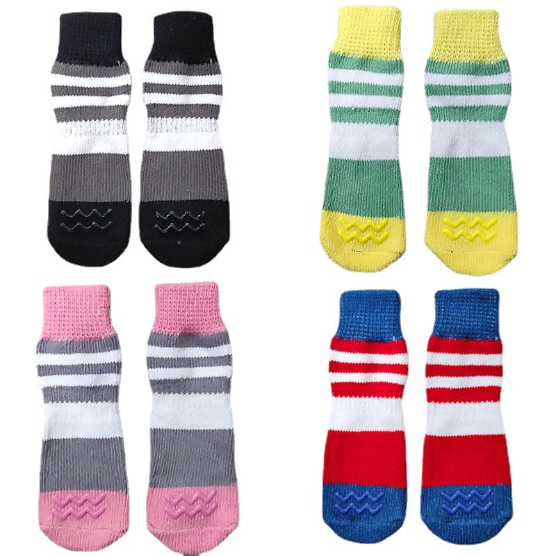 Chaussettes en coton pour chien 