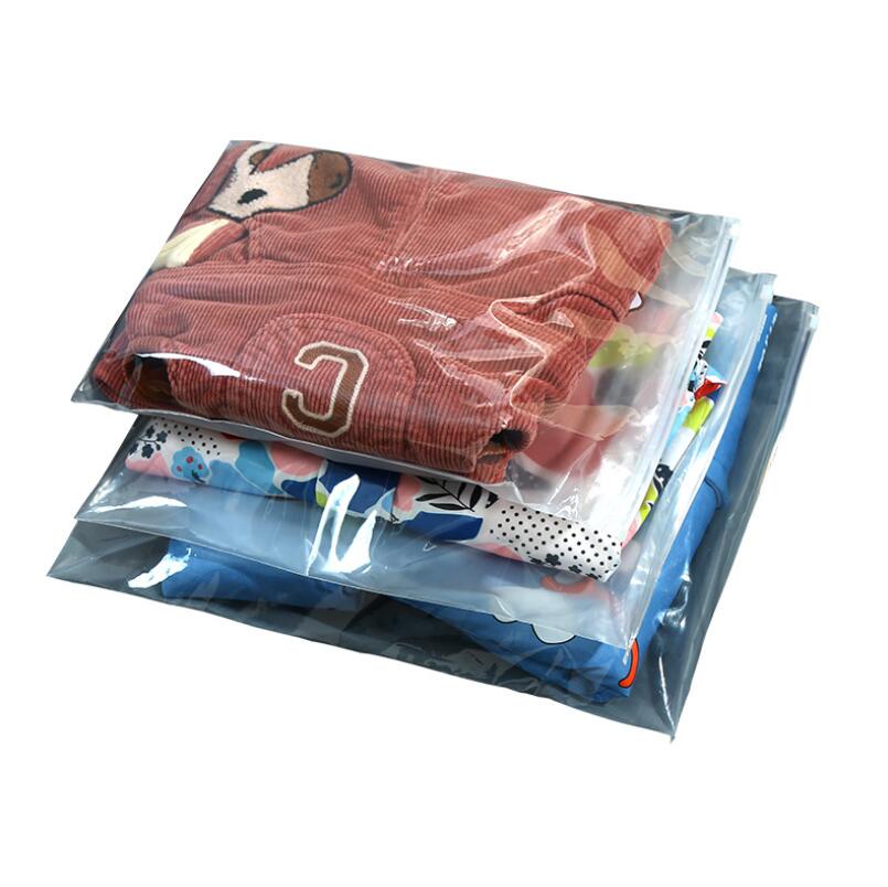 Sac en plastique transparent à fermeture éclair 