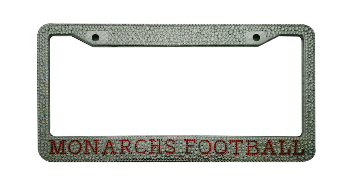 Plaques d'immatriculation en métal avec strass 