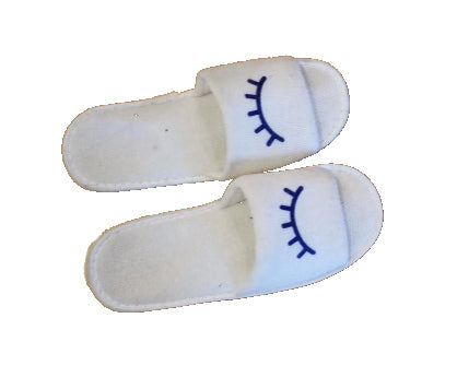 Chaussons ouverts en velours 
