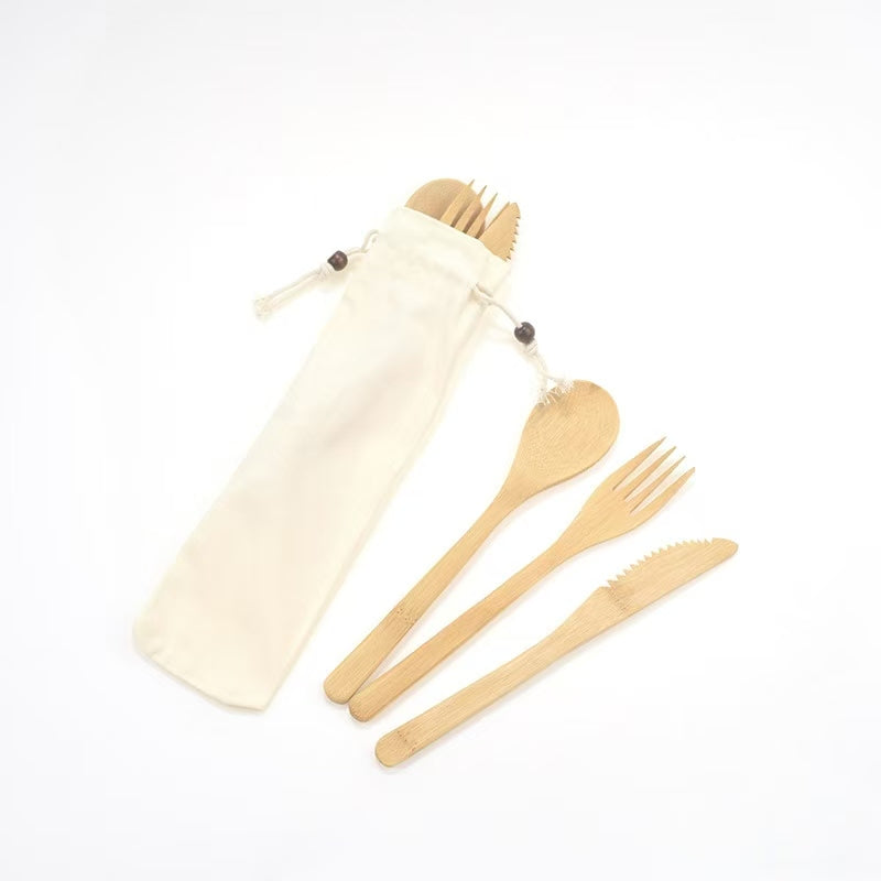 Ensemble d'ustensiles en bambou 