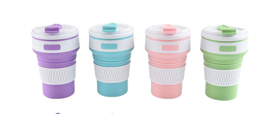 12oz Silicone Collapsible Coffee Cup