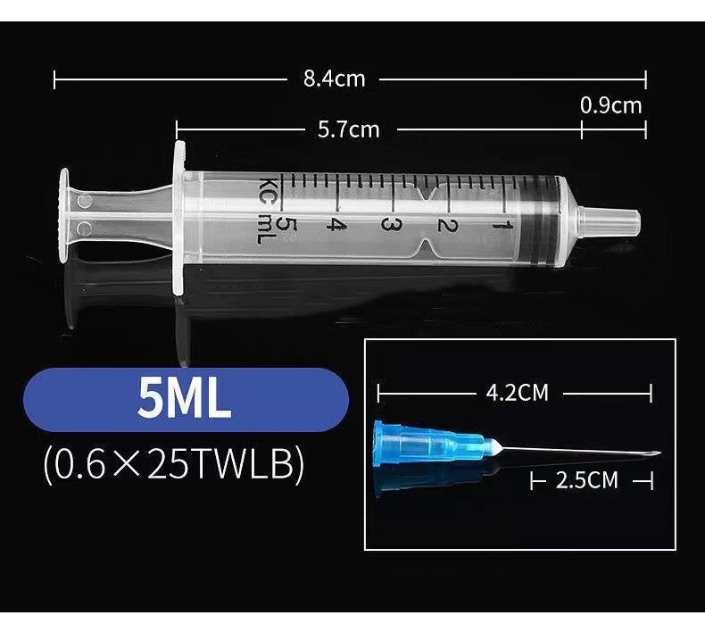 Seringues orales avec bouchon 5 ml 
