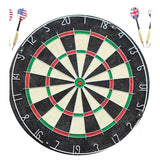 18 Inch Natural Sisal Dartboard Set With 6 Steel - tip Darts - By Boat - Yorkn Inc✅