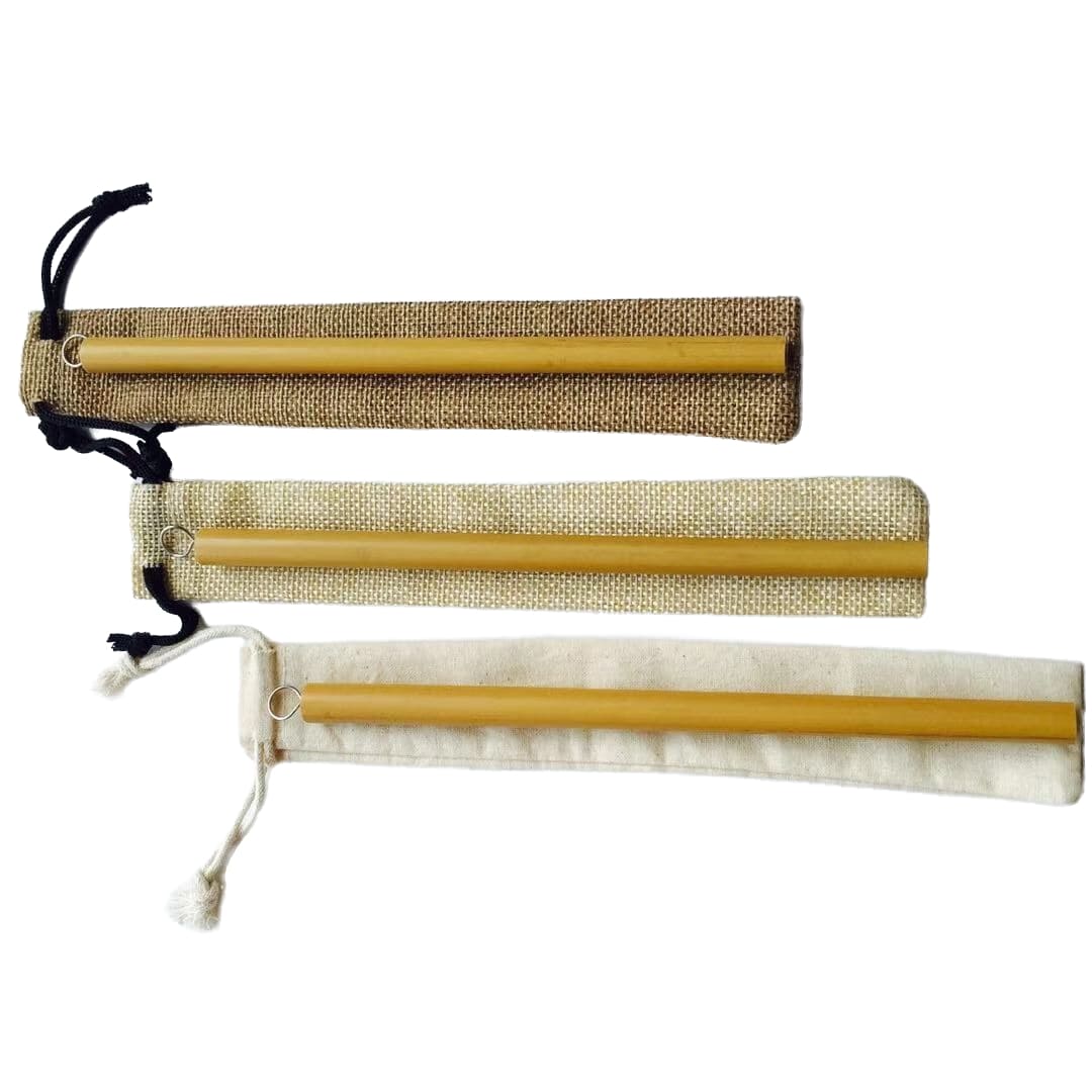 Paille en bambou réutilisable 
