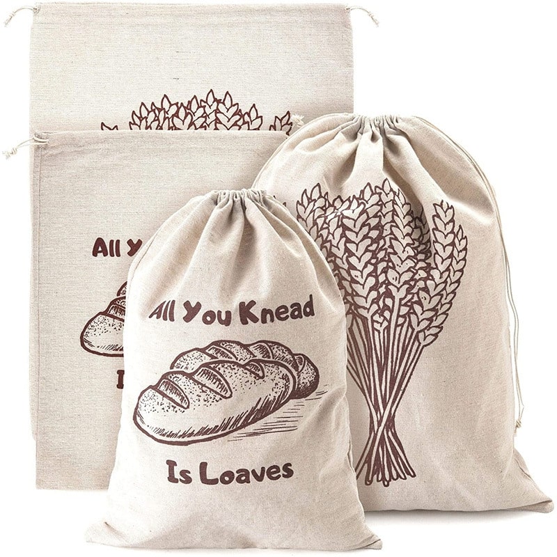 Sacs à pain en coton 