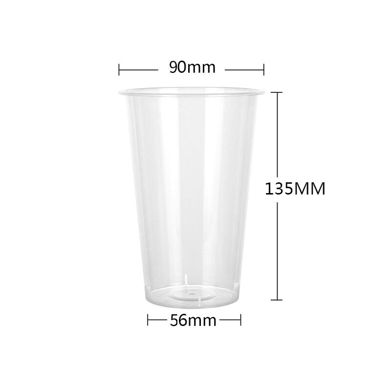 Gobelets en plastique transparent de 16 onces 