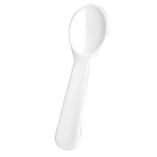 White Plastic Serving Spoons
