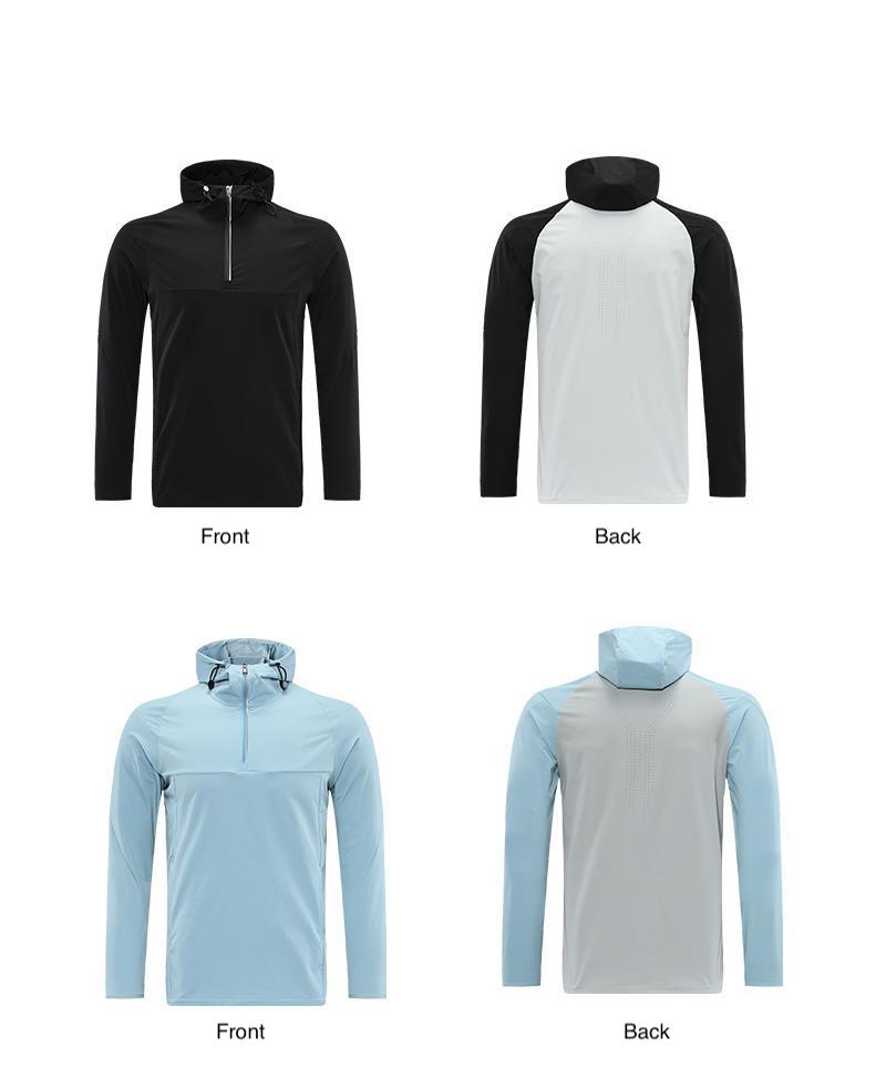 1/4 Zip Pullover Jacket With Pockets