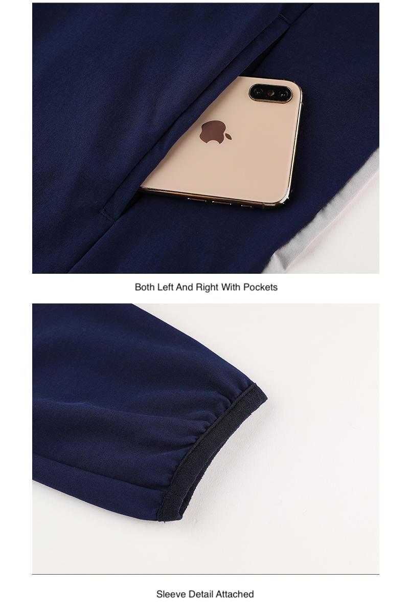 1/4 Zip Pullover Jacket With Pockets