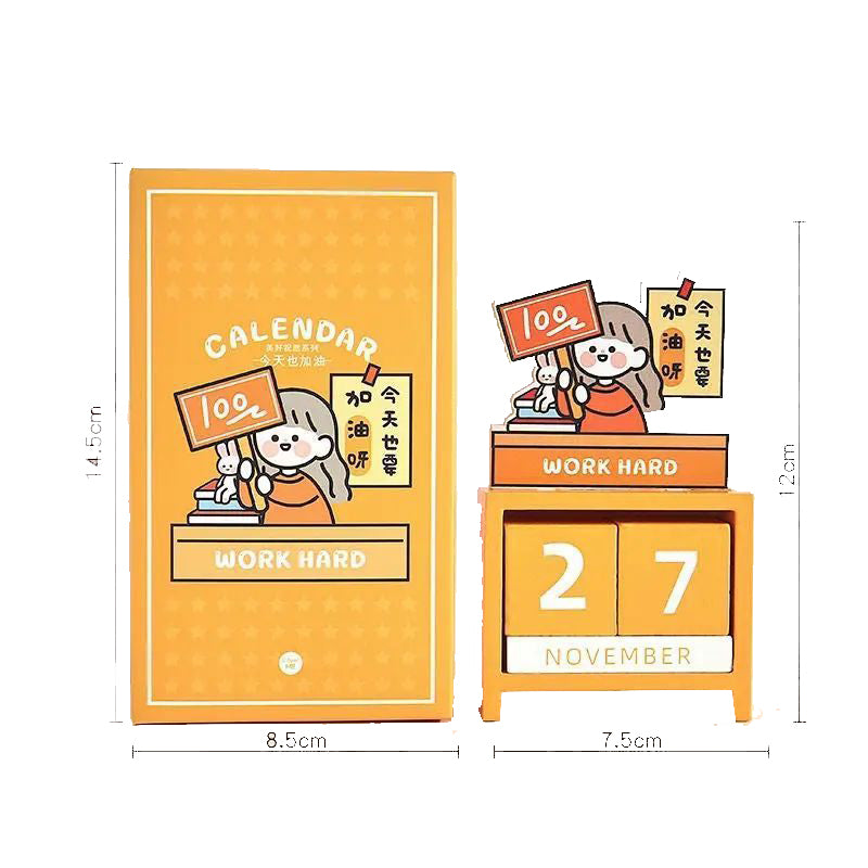 Calendrier en bois 