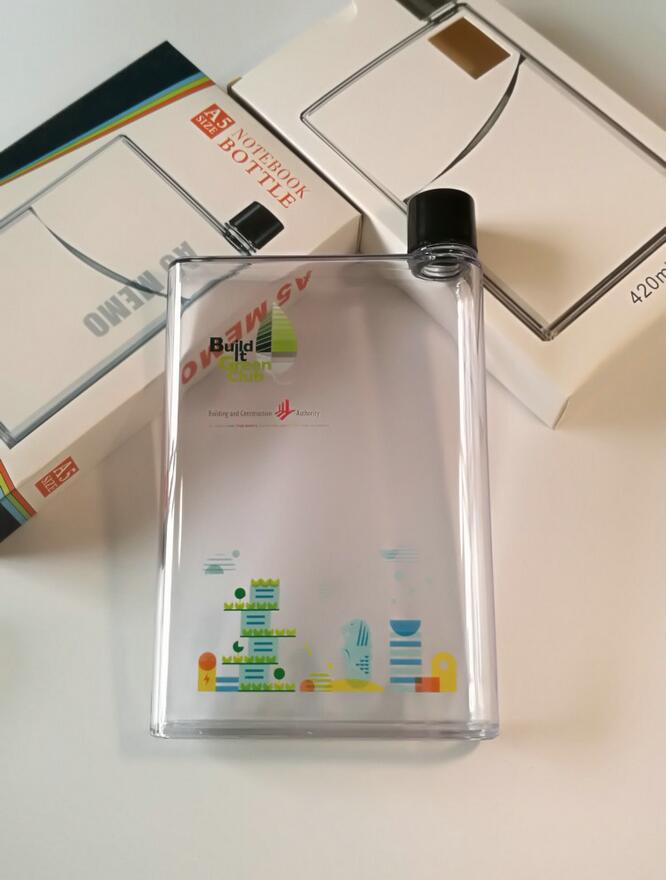 Bouteille d'eau en plastique réutilisable A6 