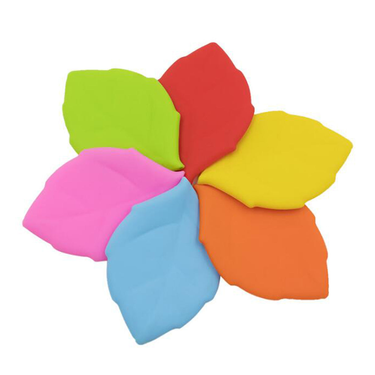 Tasse en silicone en forme de feuille pour l'extérieur 