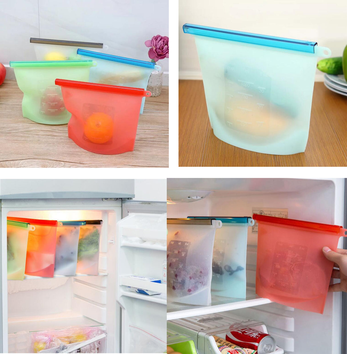 Reusable Food-grade Silicone Fresh-keeping Storage