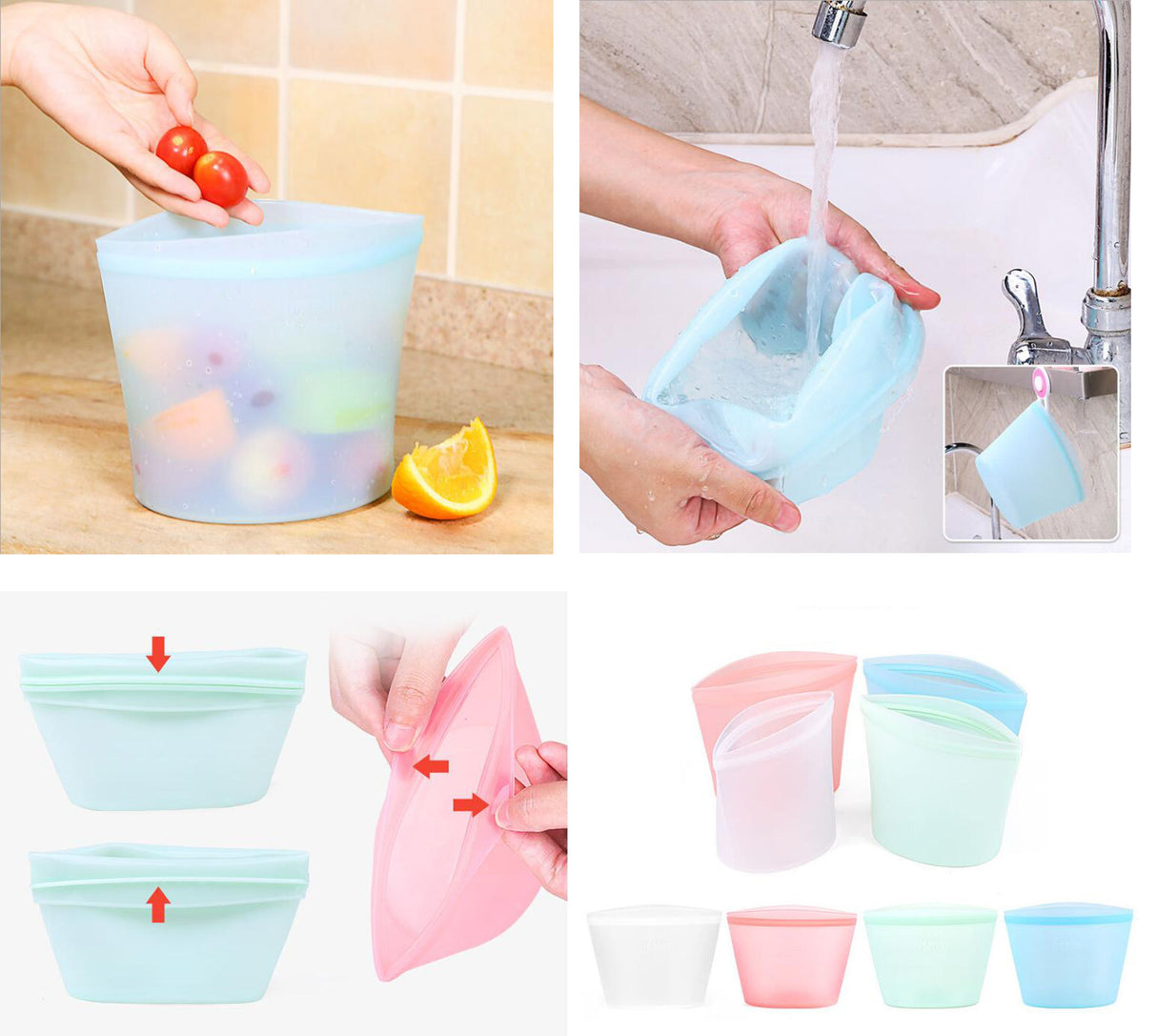 Sac de conservation alimentaire en silicone 