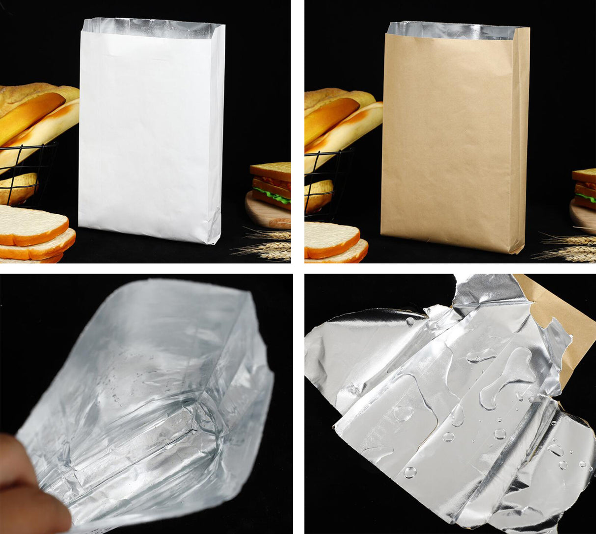 Sacs à hot-dogs en aluminium 