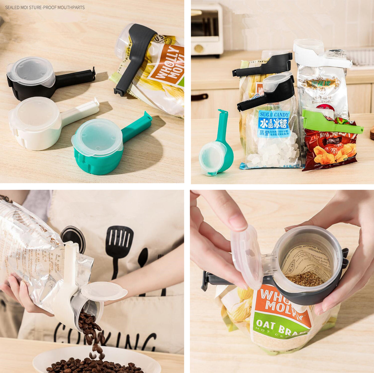 Clip pour sac de conservation alimentaire 