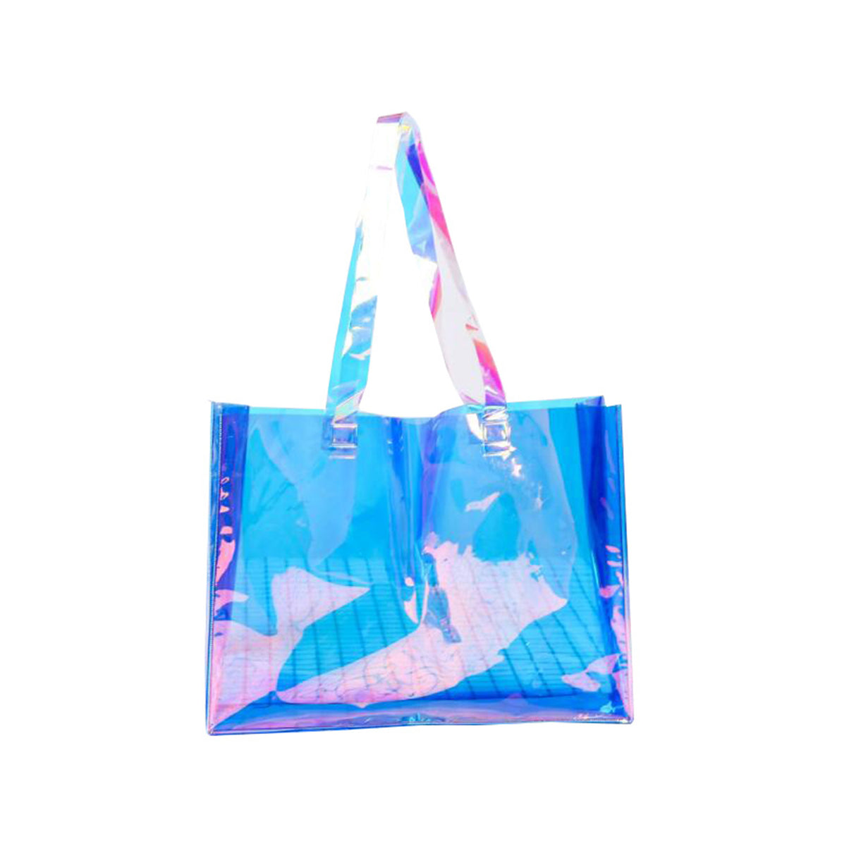Sac à main holographique transparent 