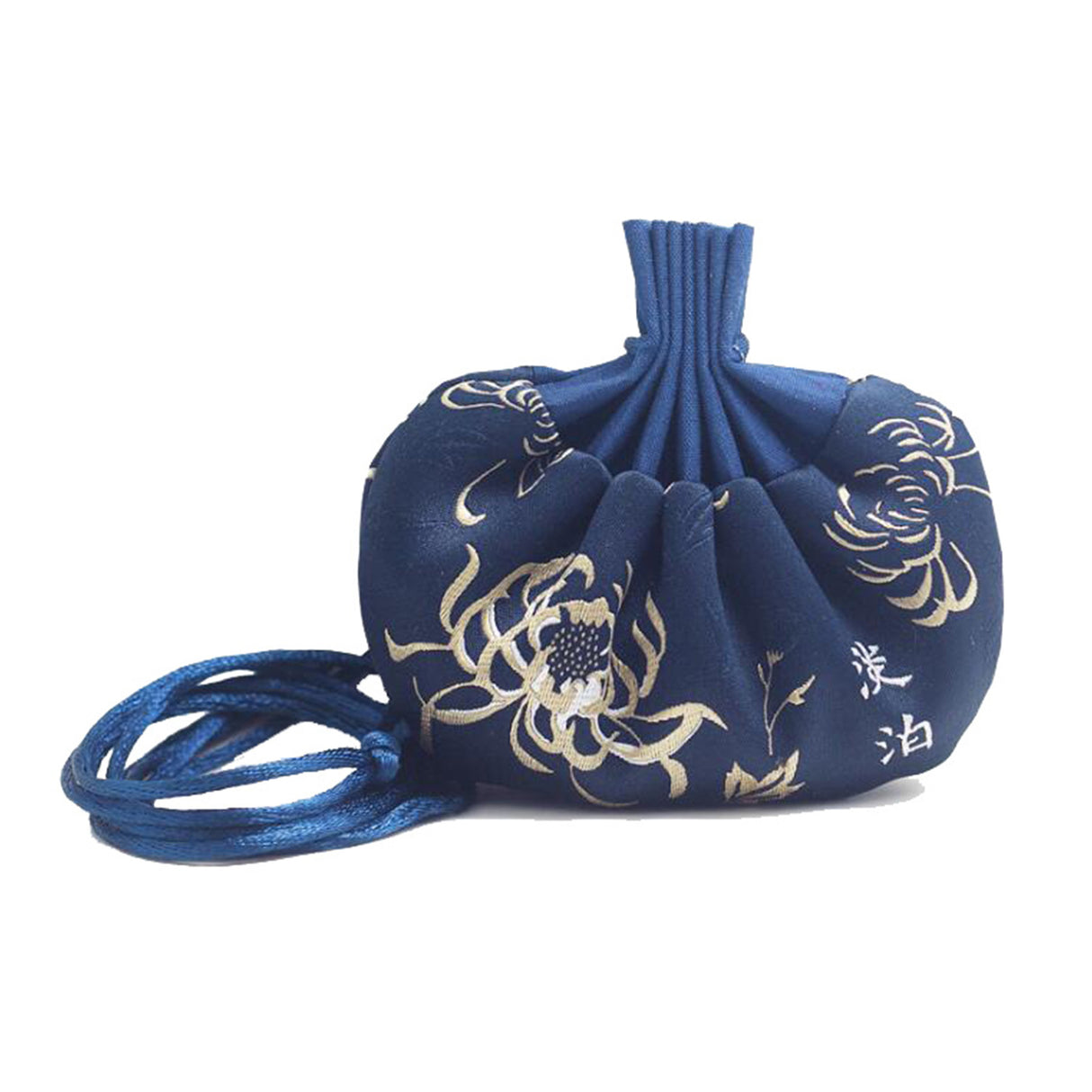 Pochette à bijoux brodée avec cordon de serrage 