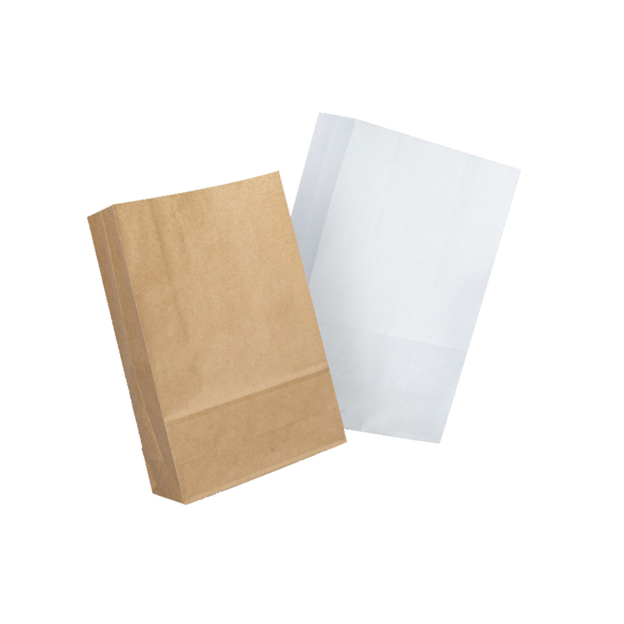 Sacs en papier kraft blanc/marron 