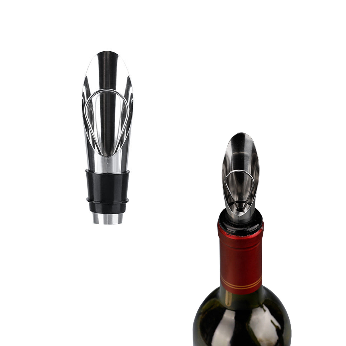 Verseur et bouchon à vin 