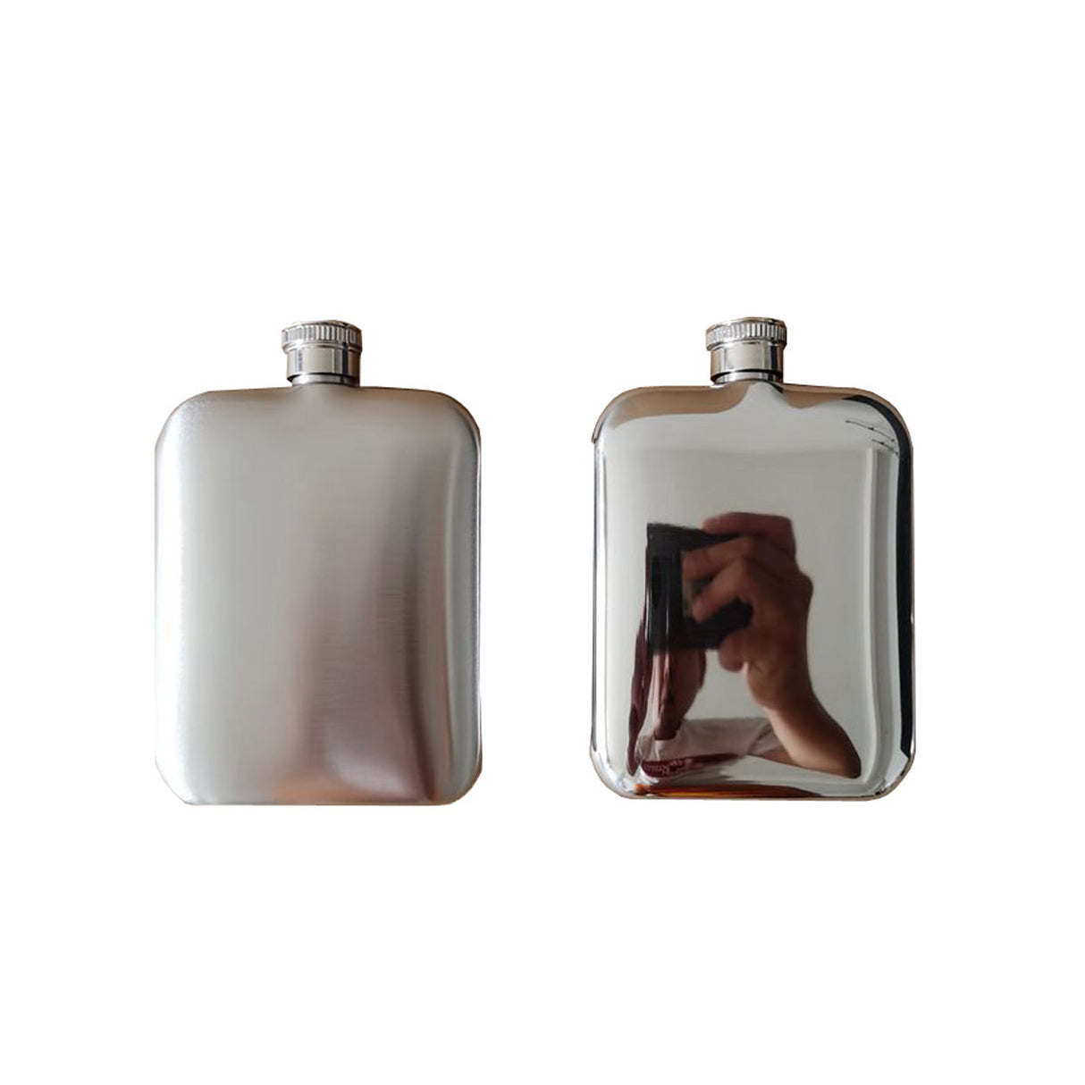 Flasque en acier inoxydable de 6 oz 