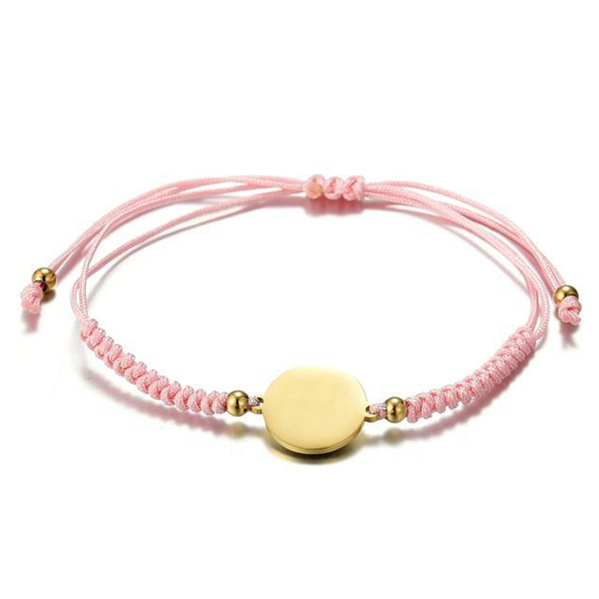Bracelet tressé de forme ronde 