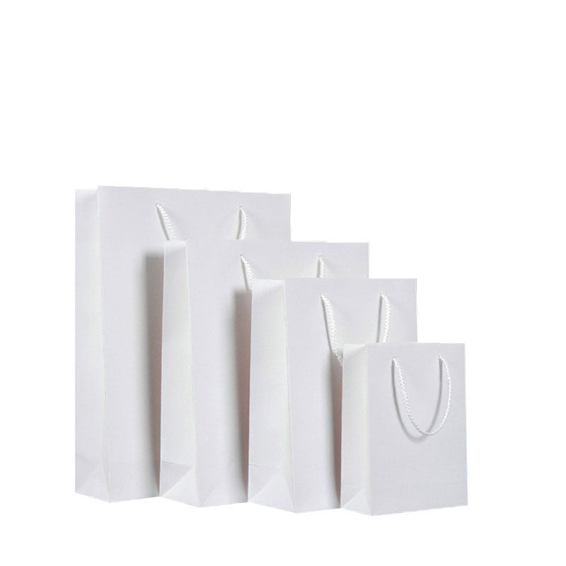 Petits sacs en papier blanc avec poignées 