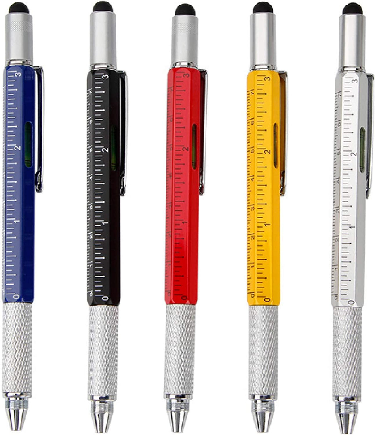 Stylo à bille en métal 6 en 1 