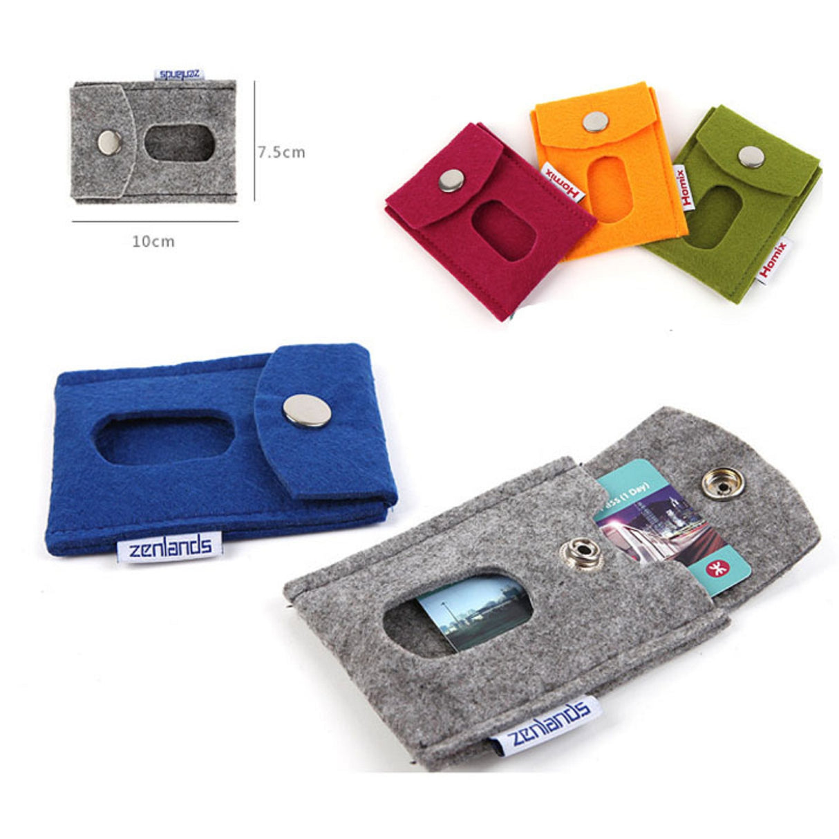 Porte-cartes en feutre, porte-badge d'identification 