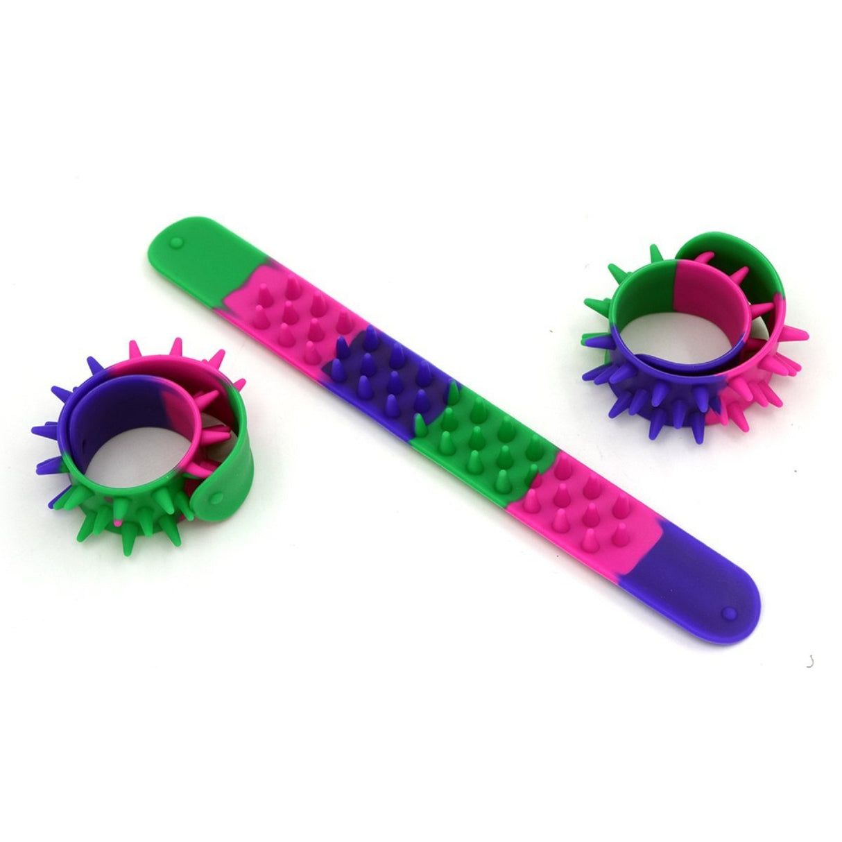 Bracelet en silicone coloré à picots 