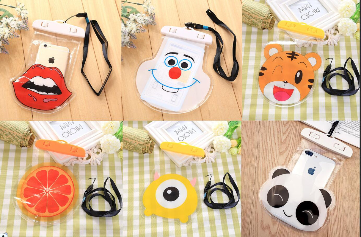 Sac étanche pour téléphone portable avec motif dessin animé 
