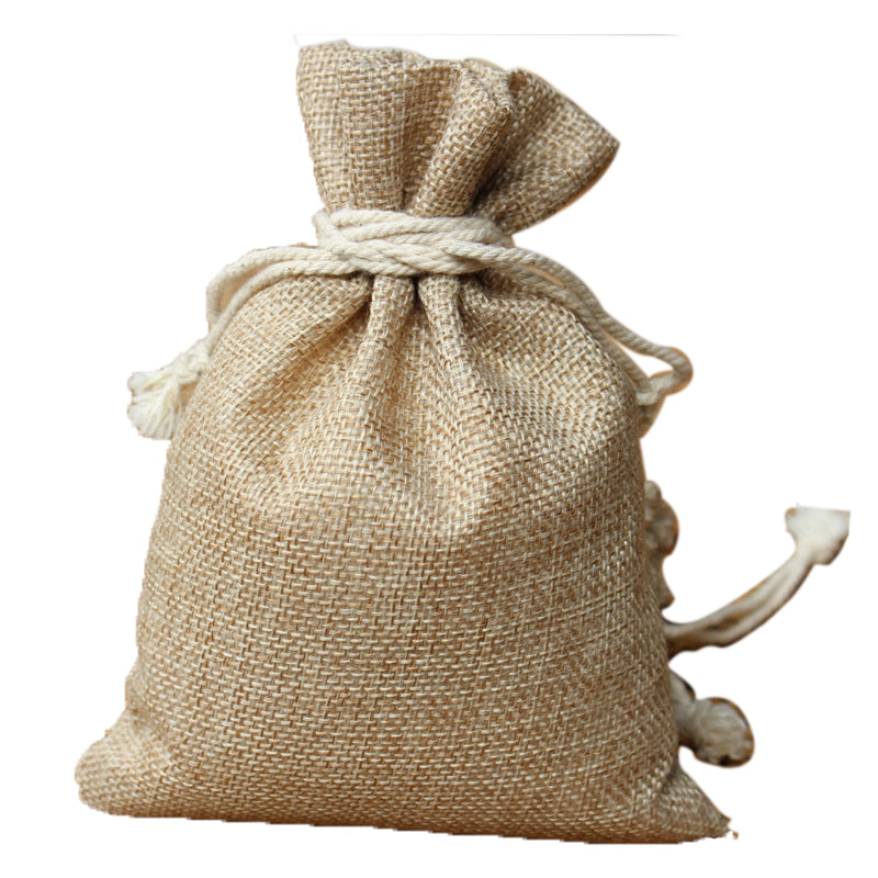 Sac de jute à cordon de serrage de 6 pouces 