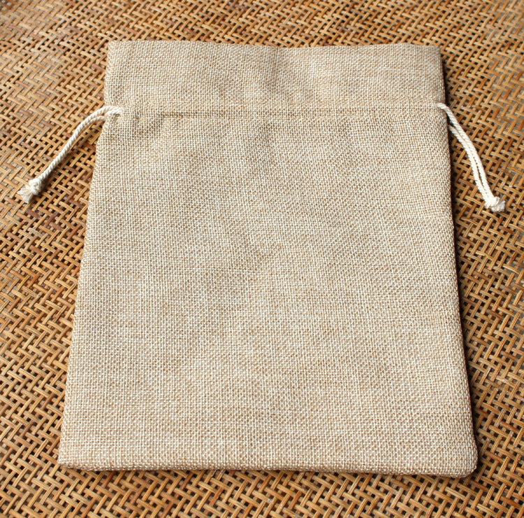 Sac de jute à cordon de serrage de 8 pouces 