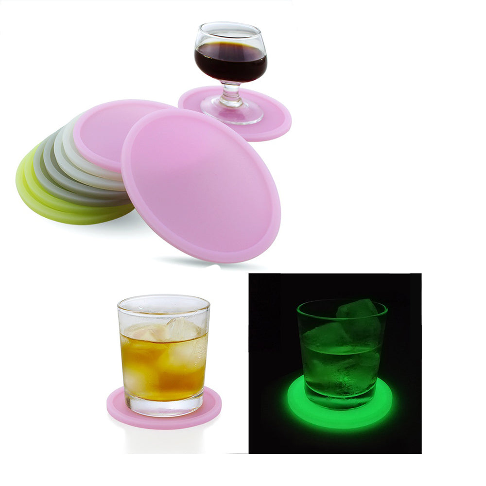 Dessous de verre lumineux en silicone 