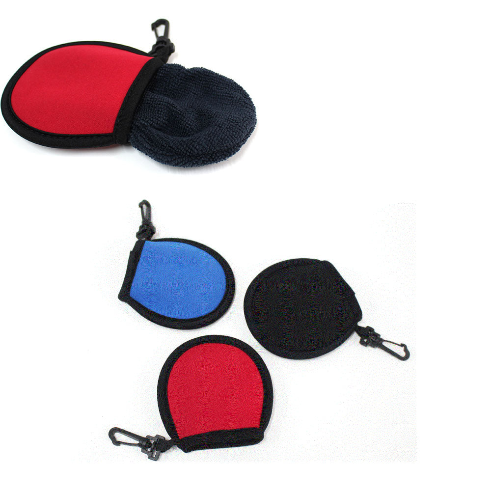 Pochette en néoprène pour balles de golf avec crochet à clip 