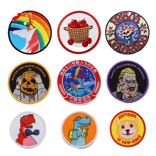 2.5inch Diameter Embroidered Fabric Patch - Yorkn Inc✅