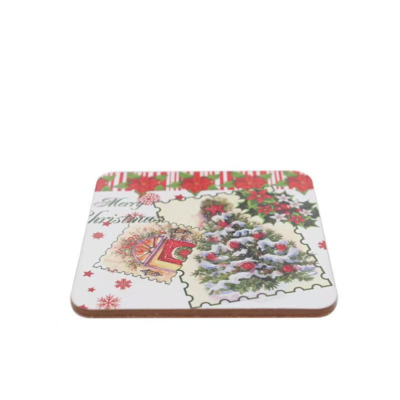 Dessous de verre carrés en carton 