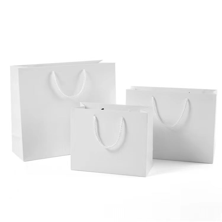 Sac en papier personnalisé avec poignée en corde 