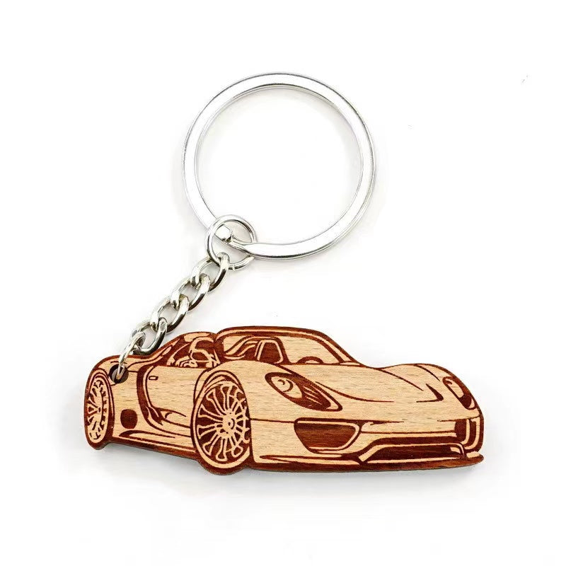 Porte-clés en bois personnalisé 