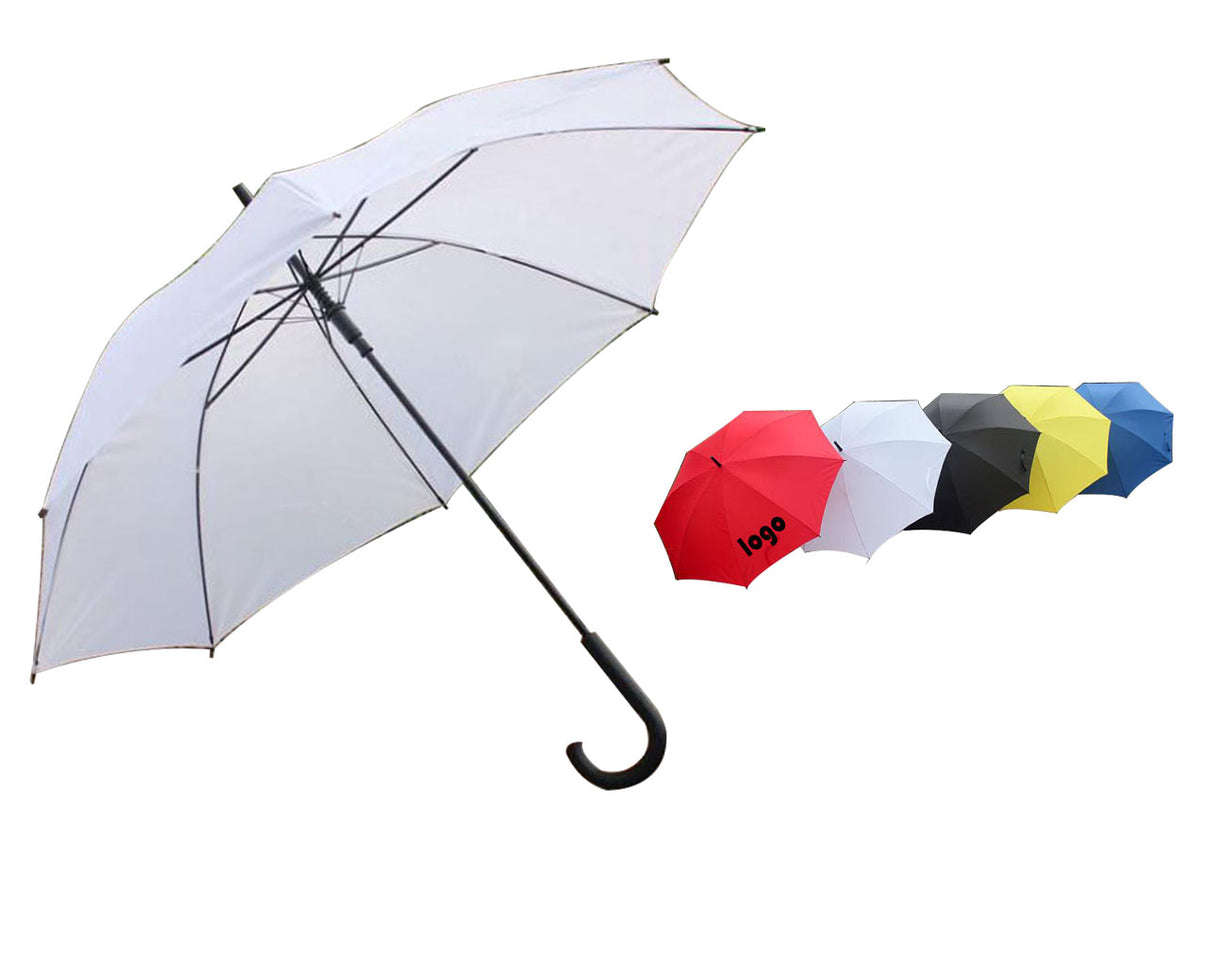 Parapluie à poignée en J 