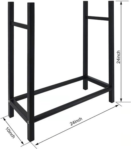 2ft Outdoor Firewood Rack Holder - Yorkn Inc✅