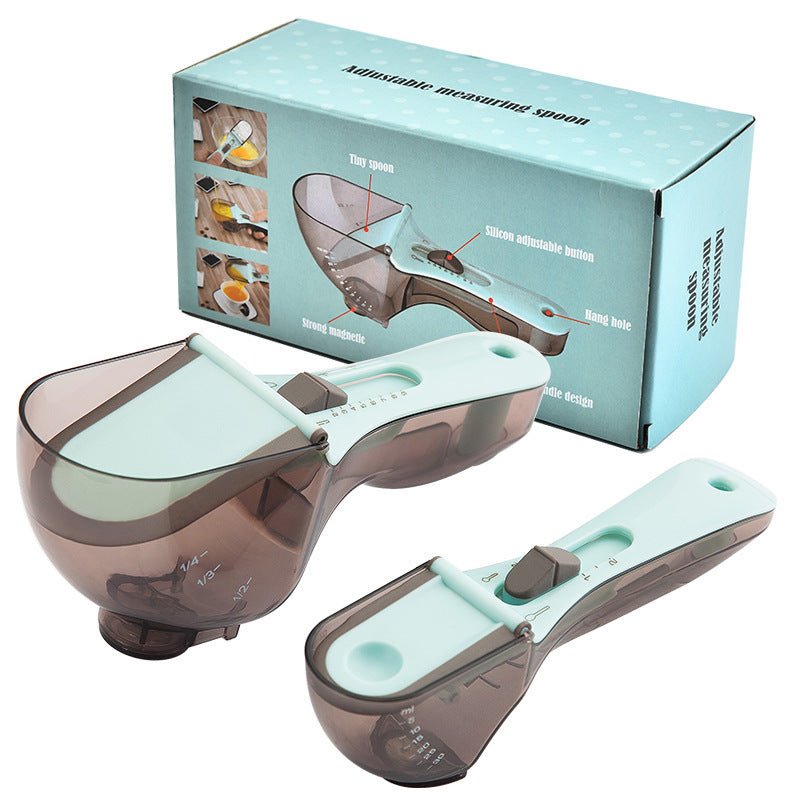 2pcs Adjustable Plastic Measuring Spoon - Yorkn Inc✅