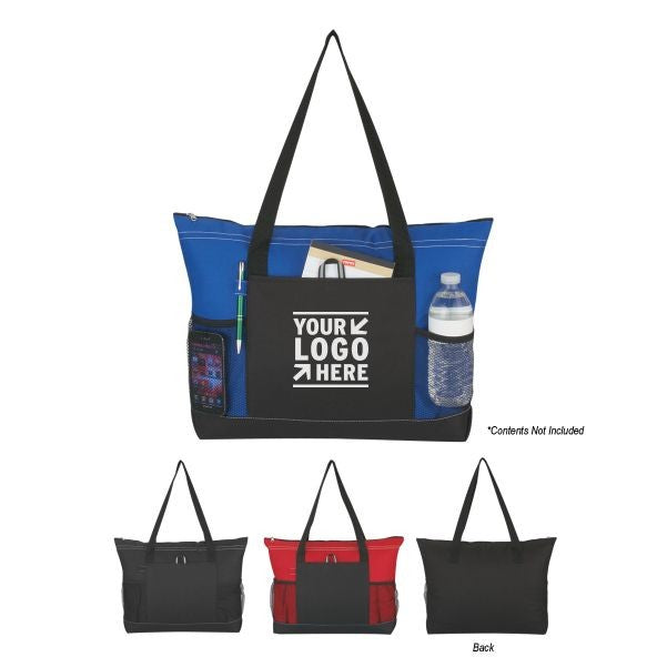 Sac fourre-tout zippé en polyester 600 D 