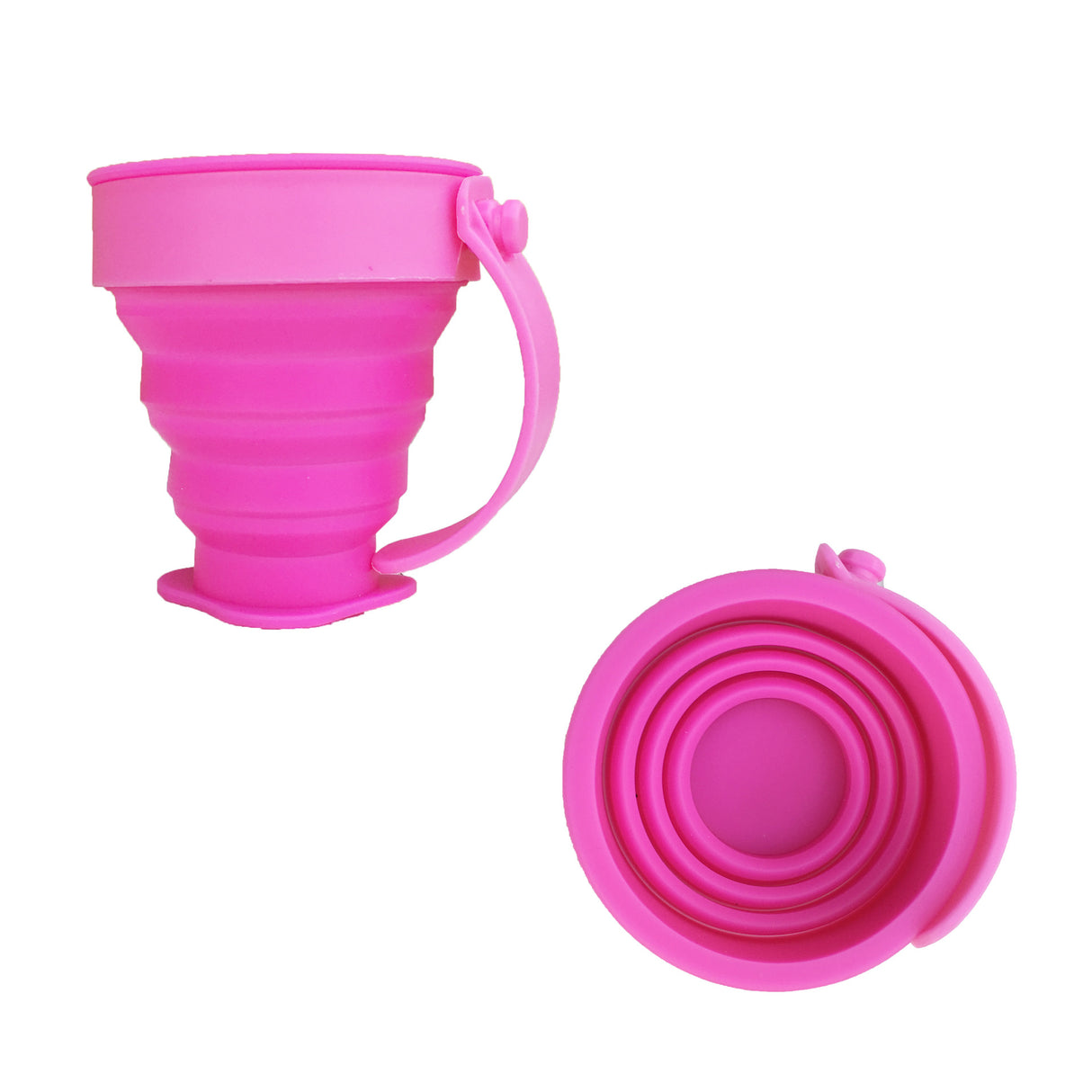 Gobelet pliable en silicone avec poignée 